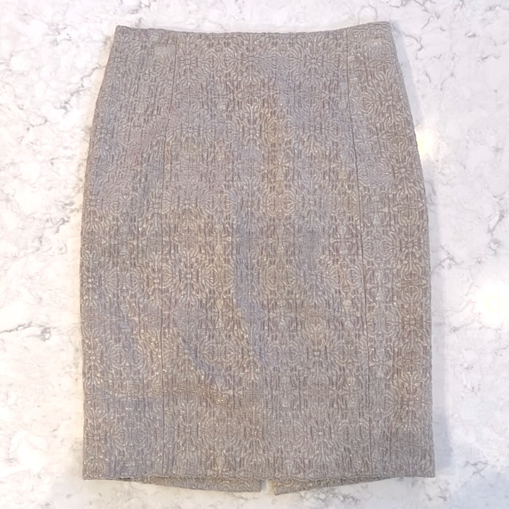 Ann Taylor Jacquard Pencil Skirt